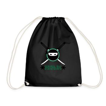 Ninja - Turnbeutel - Schwarz - Vorne