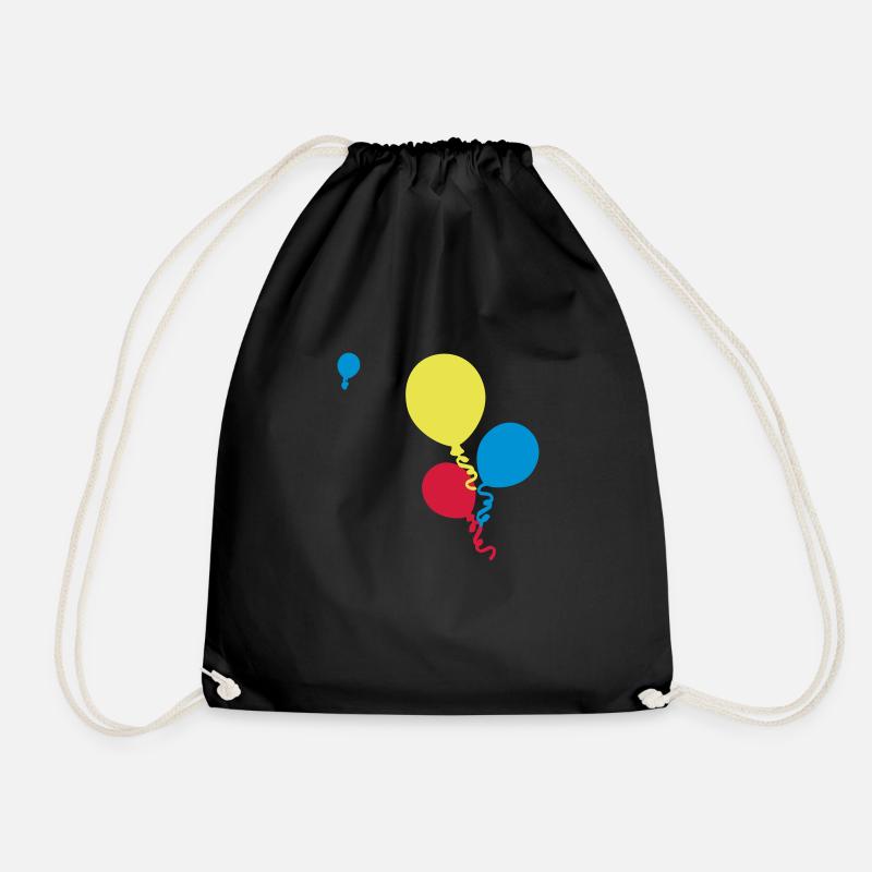 ballons - Turnbeutel - Schwarz