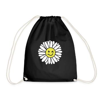 Marguerites - marguerites marguerites - - Sac de sport léger - noir - Devant