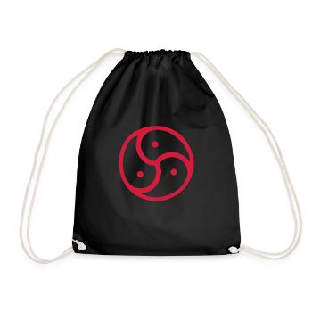 Triskelion / Triskele single-color - Turnbeutel - Schwarz - Vorne