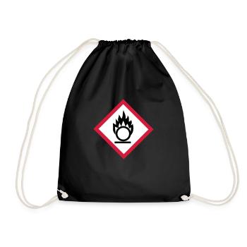 brandfoerdernd - Turnbeutel - Schwarz - Vorne
