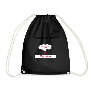 Flotter Dreier - Traum Ich Matratze - Turnbeutel - Schwarz - Vorne