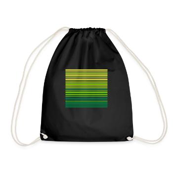 Stripe Gradient Carnival - Drawstring Bag - black - Front