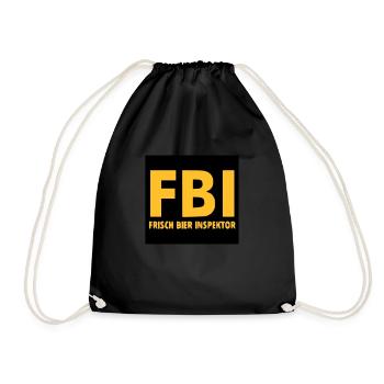 FBI - Turnbeutel - Schwarz - Vorne