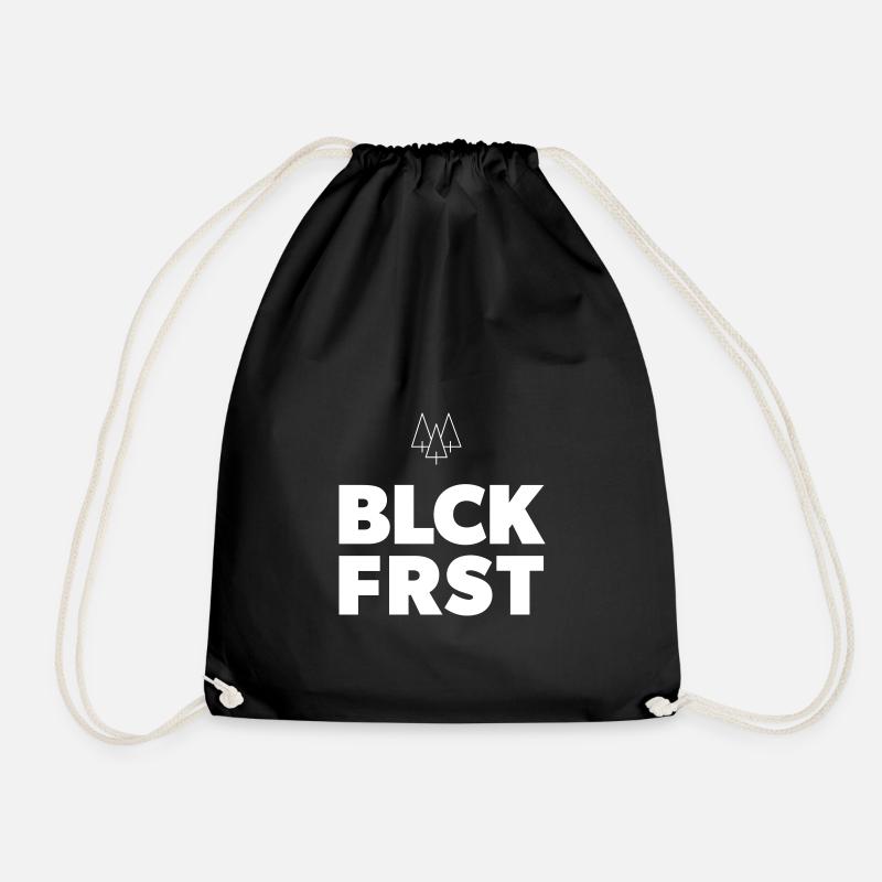 BLCKFRST Blackforest Schwarzwald Heimat Design - Turnbeutel - Schwarz