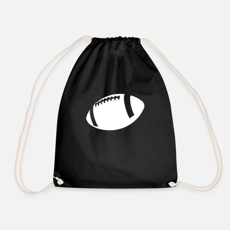 American Football - Drawstring Bag - black