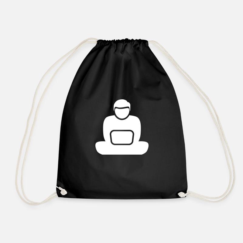 Laptop Work and Travel - Turnbeutel - Schwarz