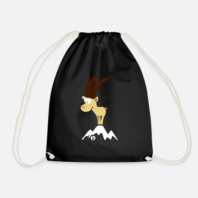 Capricorn - Capricorn (c) - Drawstring Bag - black