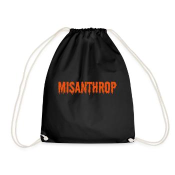 Misanthrope Hate Hate Hatred - Drawstring Bag - black - Front
