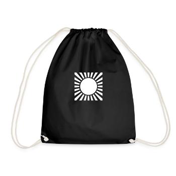 sun - Drawstring Bag - black - Front