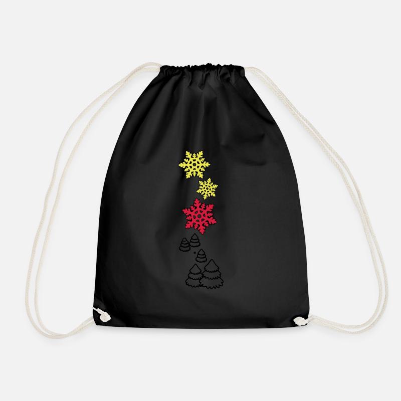 Winter - Drawstring Bag - black