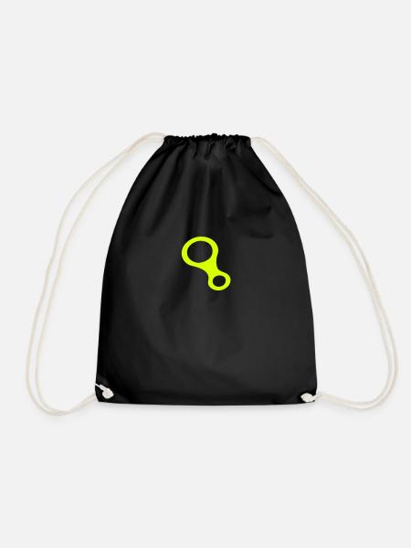 abseiling - rappeling - Drawstring Bag - black