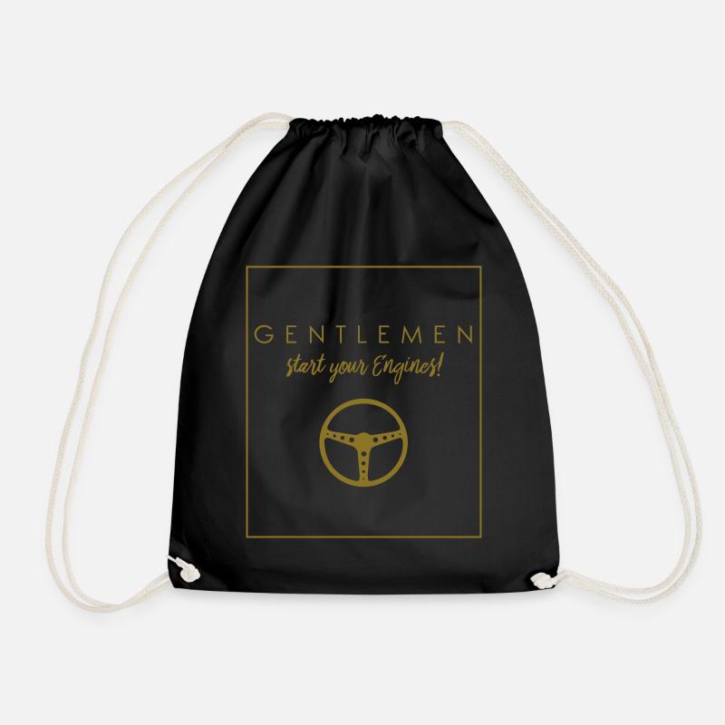 GENTLEMEN -Start your Engines - Turnbeutel - Schwarz