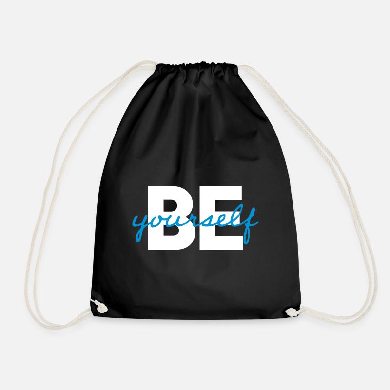 be yourself - Turnbeutel - Schwarz