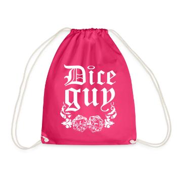 Role Playing Flirt Shirt - Nice guy - Drawstring Bag - fuchsia - Front