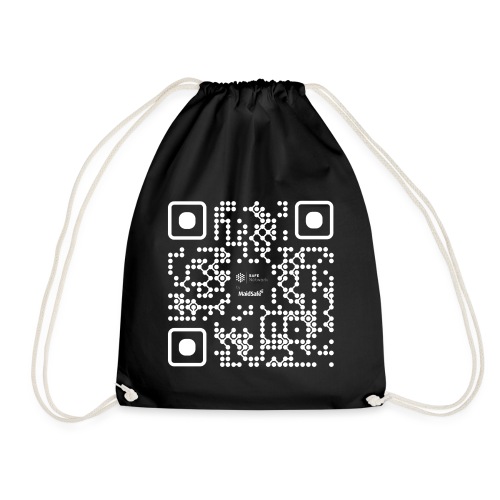 QR - Maidsafe.net White - Drawstring Bag