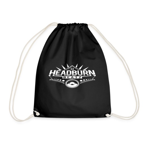 HeadburN - Logo Weiss - Turnbeutel