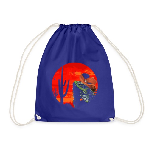 Wild Iguana - Drawstring Bag