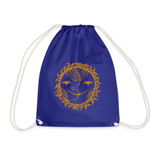 Golden Sunmoon Rising - Drawstring Bag