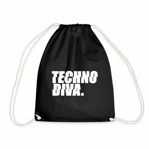 Techno DlVA Rave Princess Hard Techno Kind Music - Turnbeutel