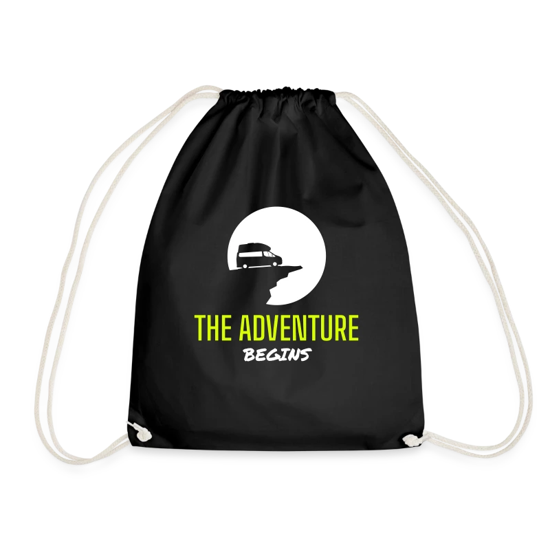 The Adventure Begins Custom Camper Nugget Design - Turnbeutel