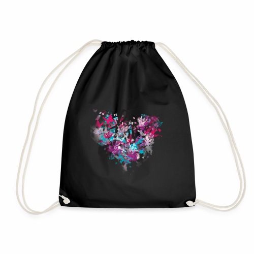 Love with Heart - Drawstring Bag
