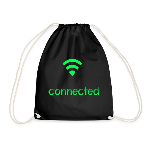 connected grün, Wifi - Turnbeutel