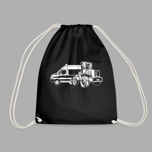 pobawhite - Drawstring Bag