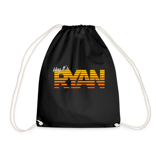 Hey It's Ryan! Orange Fade - Drawstring Bag