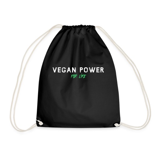 Vegan Power for Life - Drawstring Bag