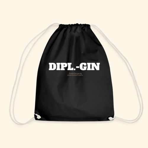 Dipl.-Gin T Shirt Design für Ingenieure & Gin-Fans - Turnbeutel