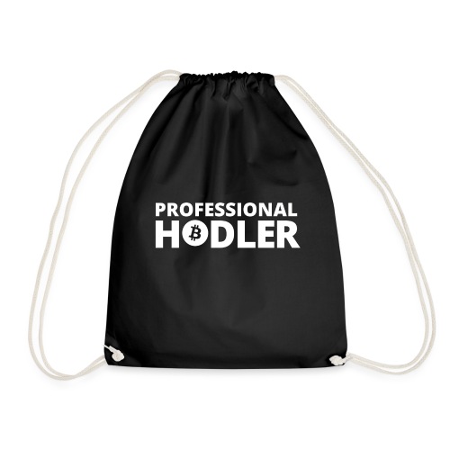 Professional BTC HODLER BIG Black 2 - Drawstring Bag