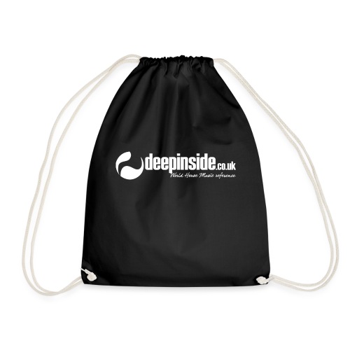 DEEPINSIDE World Reference logo white - Drawstring Bag