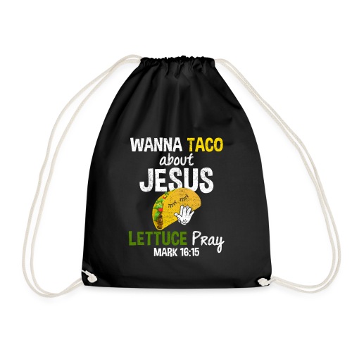 Christliches Taco Jesus Tshirt Geschenk - Turnbeutel