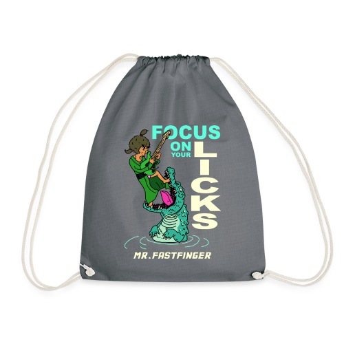 MrFastfinger Focus on Your Licks - Drawstring Bag