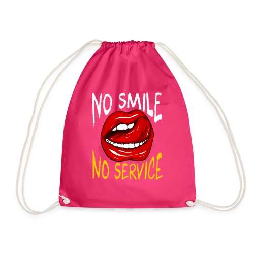 No Smile No Service - Gymnastikpåse