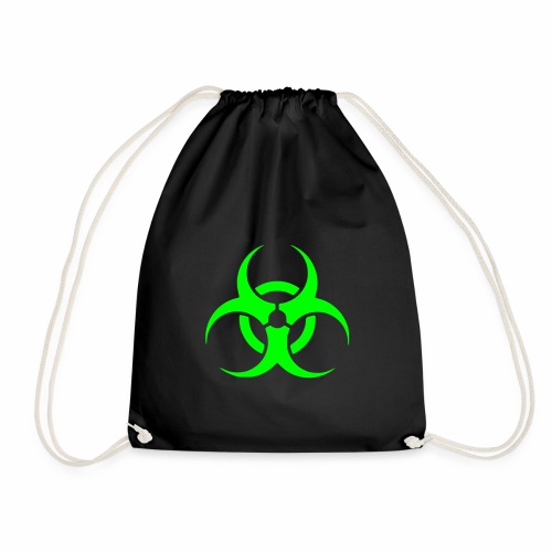 Biohazard Symbol Toxic Giftig Gefahr Danger Logo - Turnbeutel