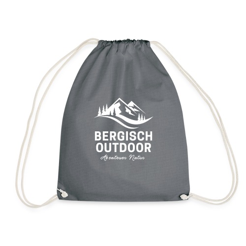Bergisch Outdoor Logo White - Turnbeutel