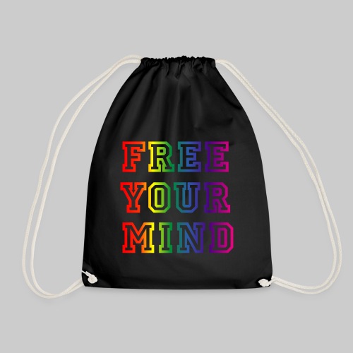 FREE YOUR MIND colored - Drawstring Bag