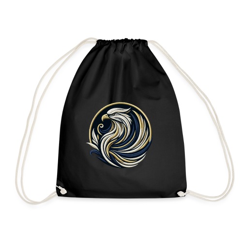 Eagle Swirl Embroidered Tee - Drawstring Bag