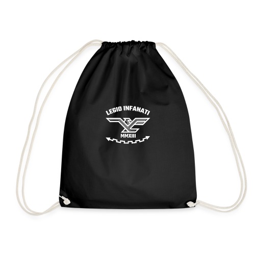 [LYF] Legio Infanati logo WHITE - Drawstring Bag