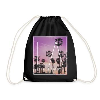 Los Angeles Californie Amérique USA Cadeau - Sac de sport léger - noir - Devant