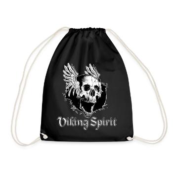 Monochromical - Viking Spirit - ( Black Shirt ) - Turnbeutel - Schwarz - Vorne