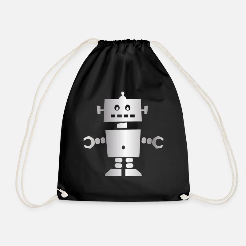 robot - Sac de sport léger - noir