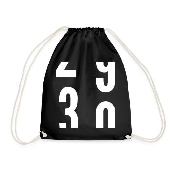 30 ans - Sac de sport léger - noir - Devant