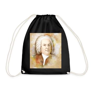 Johann Sebastian Bach dans un style aquarelle - Sac de sport léger - noir - Devant