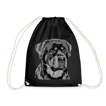 Rottweiler Hundesport Gassi Hundehalter Hundeliebe - Turnbeutel - Schwarz - Vorne