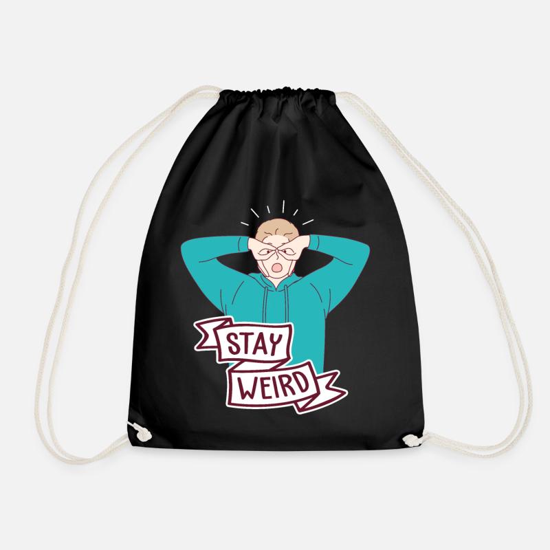 Stay Weird Sensibilisation autisme Différent TDAH - Sac de sport léger - noir