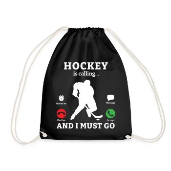 Hockey sur glace Hockey Joueur de hockey sur glace Équipe de hockey sur glace - Sac de sport léger - noir - Devant