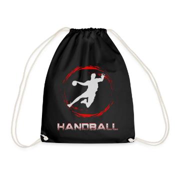 Handball - Drawstring Bag - black - Front